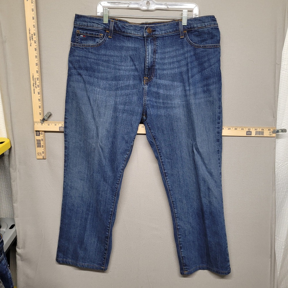 Tommy Hilfiger Tommy‎ Jeans Mens 40x30 Medium Wash Straight Leg Stretch 78C8499